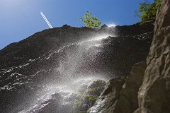 Höllentahklamm Wasserfall mit Fieger
