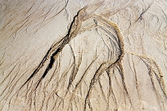 Sand-Wasser-Fußabdruck
